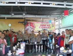 Jumat Curhat, Wakapolres Inhil Dengarkan Curhatan Abang Gojek