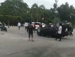 Lakalantas di Bundaran LAM Siak, AKP Fandri Pastikan Tidak Ada Korban Jiwa