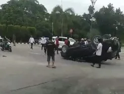 Lakalantas di Bundaran LAM Siak, AKP Fandri Pastikan Tidak Ada Korban Jiwa