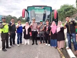 Tekan Angka Lakalantas, Polres Siak Gelar BUNG SELAMAT Bagi Pengemudi Angkutan Umum