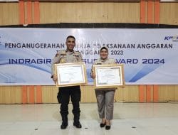 Indragiri Treasury Award 2024, Polres Inhu Terima 2 Penghargaan Dari KPPN Rengat