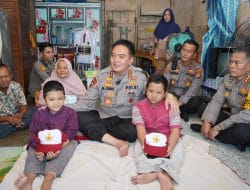 Dapat Perhatian Dari Kapolda Riau, Dua Bocah Penderita Tulang Kaca di Pekanbaru Berangsur Pulih