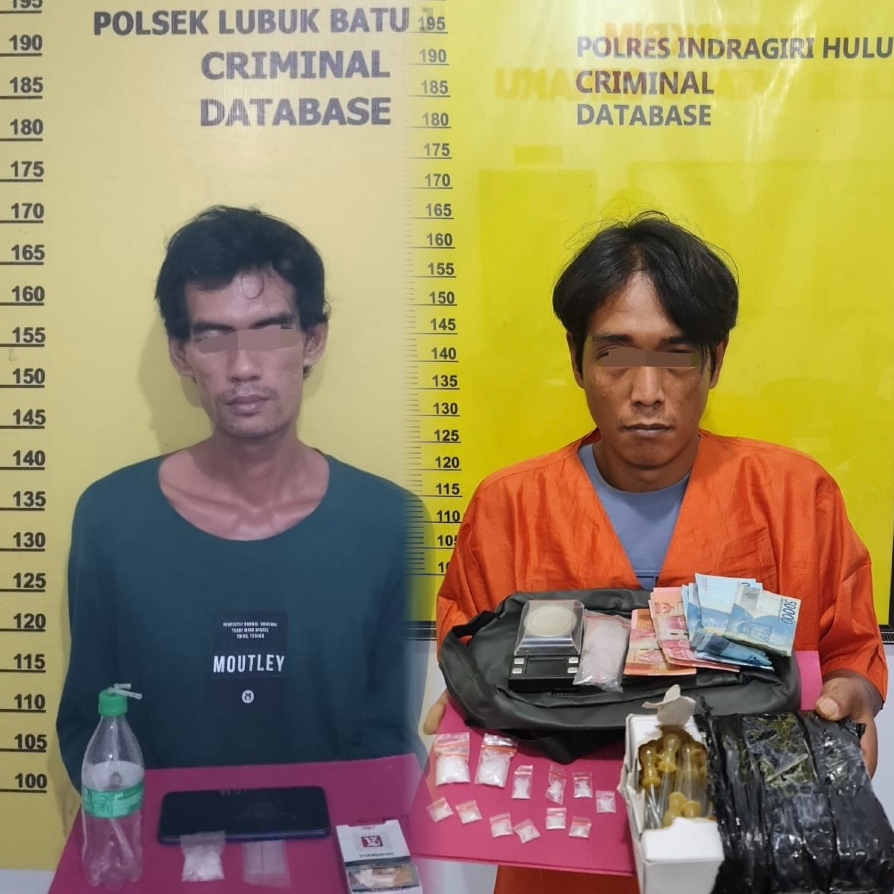Narkoba Merajalela di Perkampungan, Dua Polsek di Inhu Ringkus Pengedar Sabu