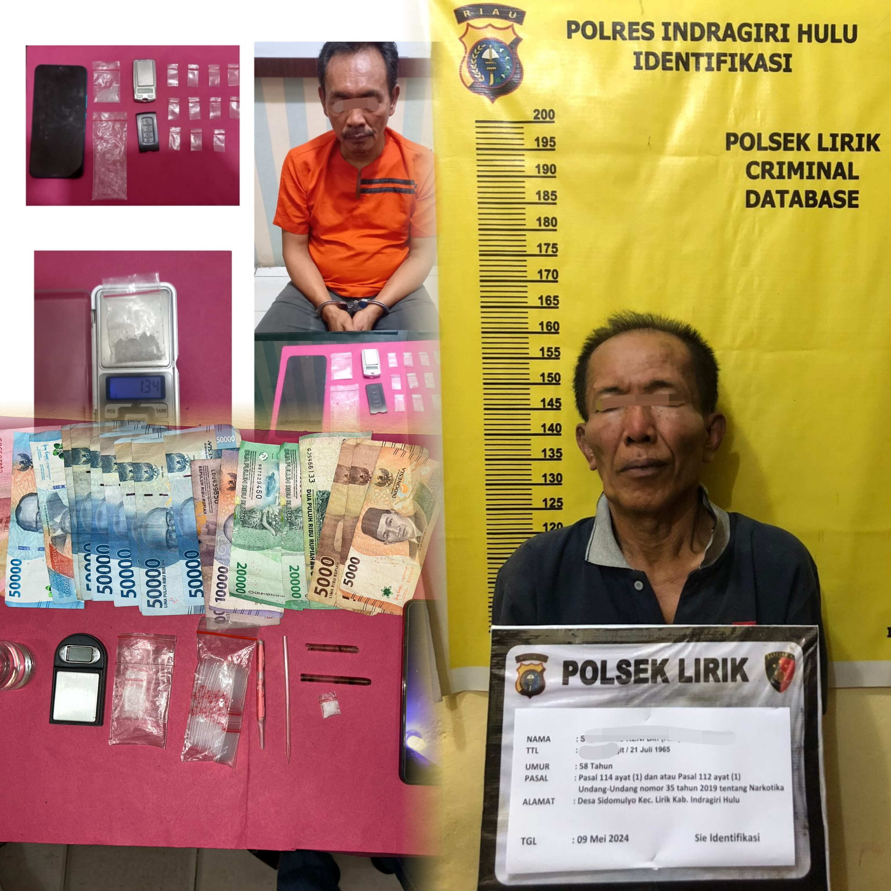 Dua Polsek di Inhu Ringkus Bandar Narkoba