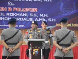 Sertijab Dua Pejabat Brimob Polda Riau, Ini Pesan Kombes Pol Dwi Yanto Nugroho