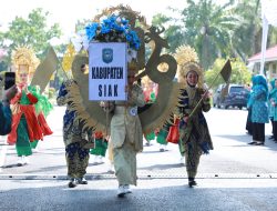 Hadiri Kegiatan HKG PKK Provinsi Riau, Rasidah Alfedri Usung Tema Siak The Truly Malay