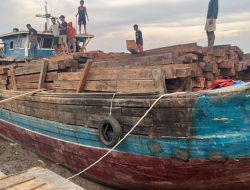 Puluhan Ton Kayu Ilegal Gagal Keluar Dari Meranti, Polda Riau Tetapkan Nahkoda Kapal dan KKM Sebagai Tersangka