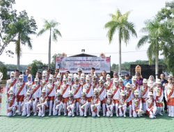 Meriahkan HUT Bhayangkara Ke 78, Pelajar SLTP Se Siak Ikuti Lomba PBB dan Polisi Cilik