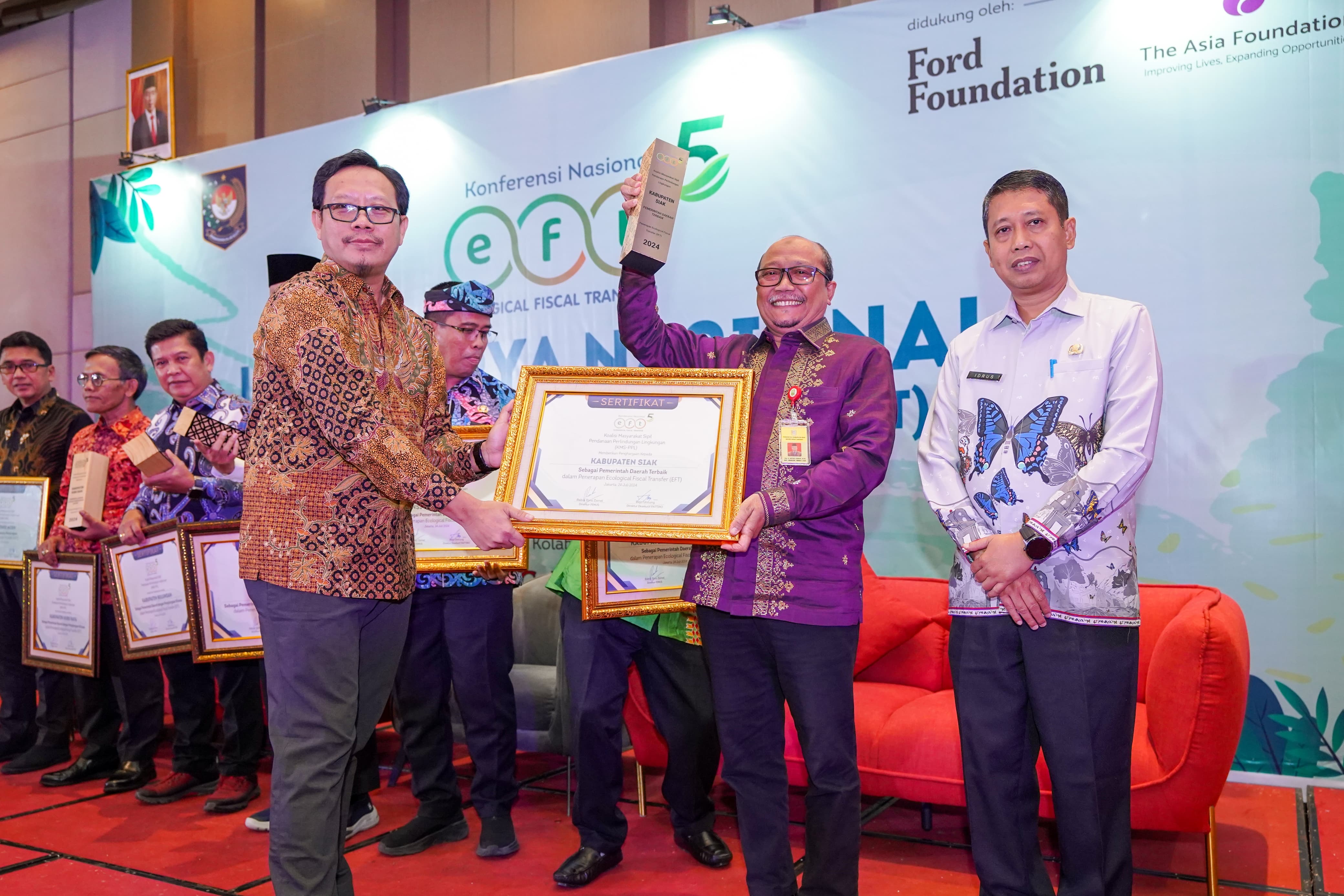 Siak Jadi Pemerintah Daerah Terbaik Dalam Penerapan Ecological Fiscal Transfer