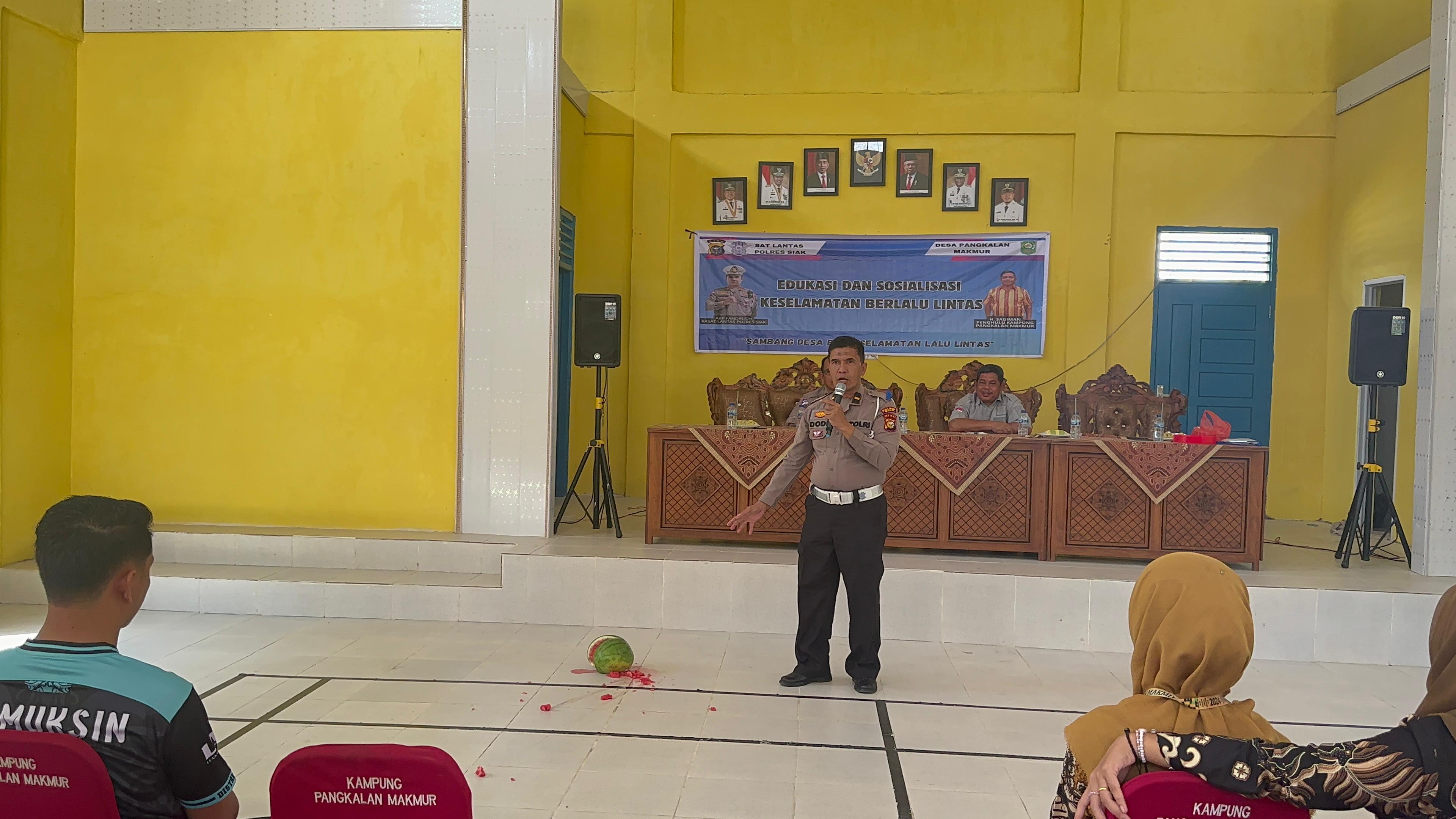 Edukatif, Persuasif, dan Humanis Cara Satlantas Polres Siak Laksanakan Ops Patuh Lancang Kuning 2024