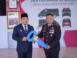 Upacara Hari Bhayangkara di Siak, Gelar Bazar Murah Hingga Terima Bantuan Ambulance Dari Pemkab Siak