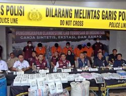 Polri Bongkar Pabrik Narkoba Terbesar di Indonesia, 7,3 Juta Jiwa Terselamatkan