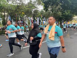 Ambil Bagian di Riau Bhayangkara Run 2024, AKBP Asep Ikut Sertakan Bhayangkari dan Keluarga Besar Polres Siak