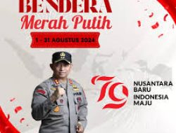 Momen Kemerdekaan, Kapolres Siak Ajak Masyarkat Kibarkan Sang Saka Merah Putih