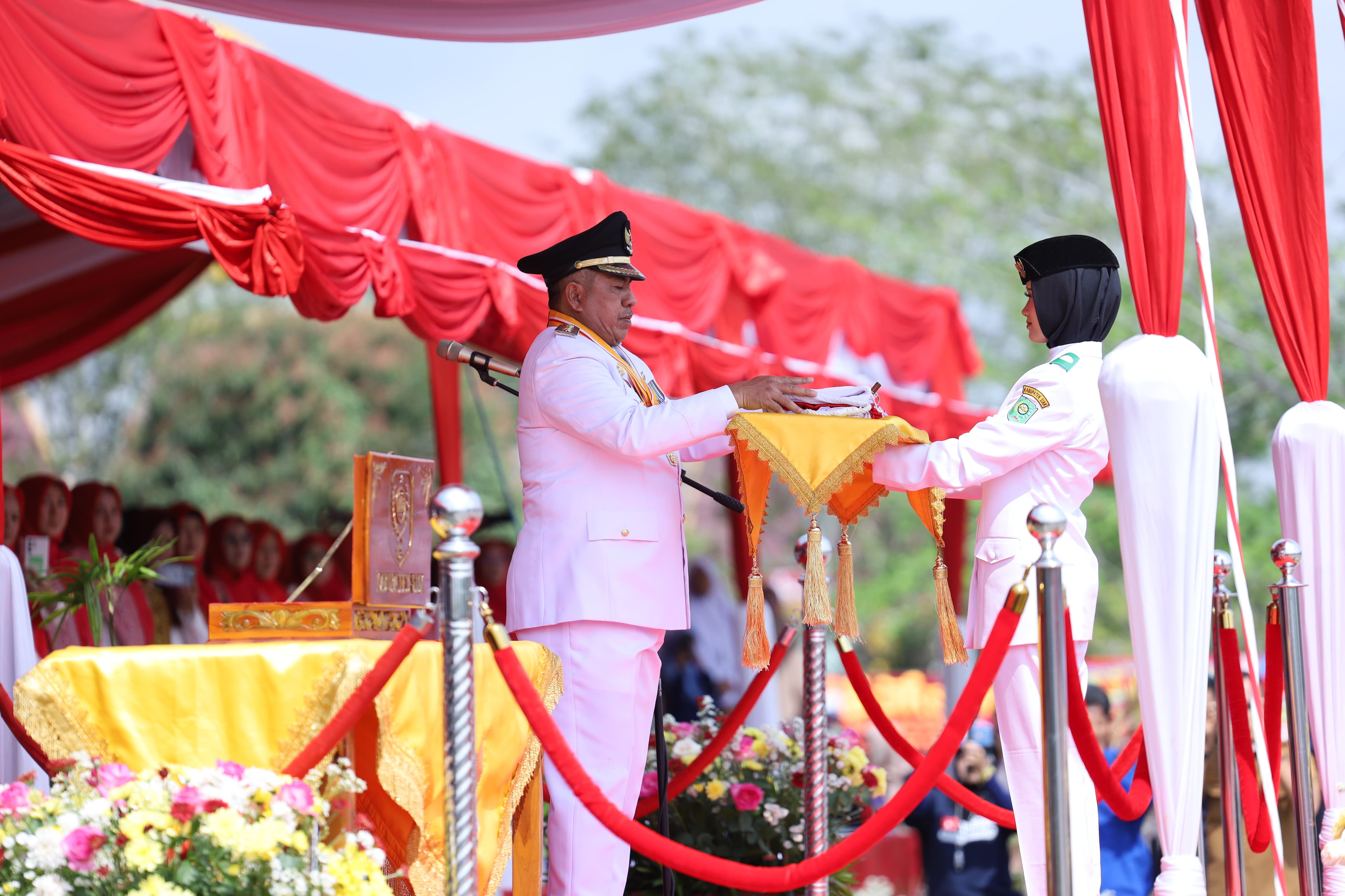 Jadi Irup Upacara HUT RI di Siak, Alfedri : Membangun Komitmen, Spirit dan Nasionalisme