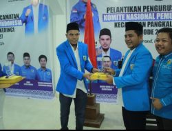 PK KNPI Pangkalan Kerinci Resmi Dikukuhkan dan Dilantik: Pemuda Siap Jaga Kondusifitas Pilkada