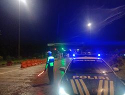 Gencarkan Patroli Tol, Sat PJR Ditlantas Polda Riau Tekan Kecelakaan dan Sosialisasikan Pilkada Damai