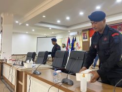 Brimob Polda Riau Sukses Lakukan Sterilisasi Pengamanan Penetapan Paslon Pilkada 2024