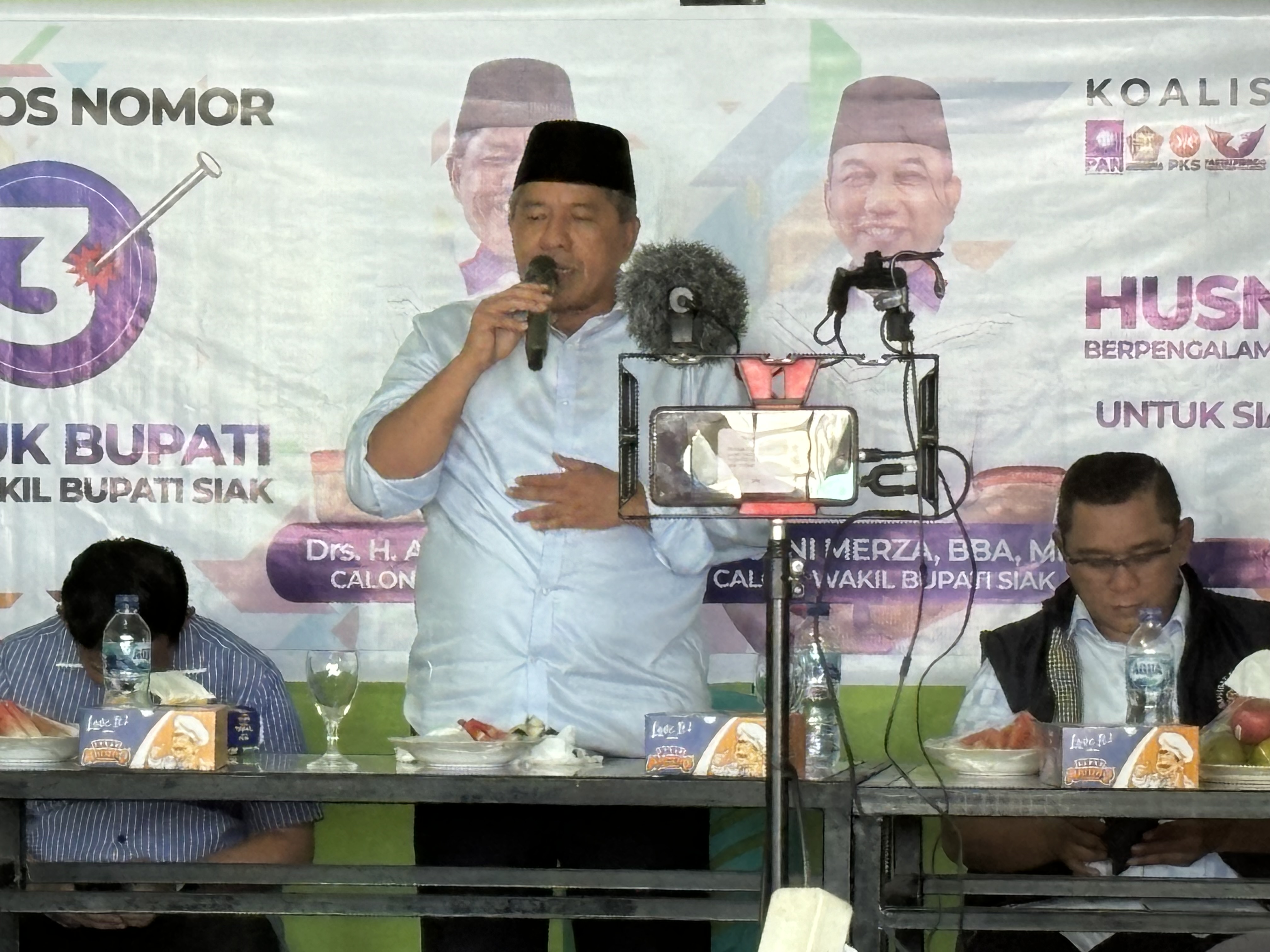 Program Siak Terang Jadi Andalan Alfedri, Dapat Dukungan Penuh dari Warga Kandis