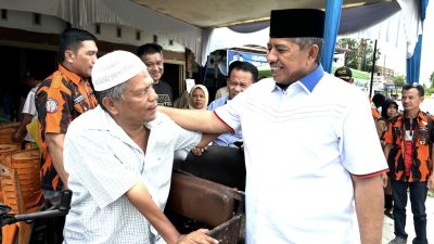 Keterbatasan Fisik Tak Halangi Anwar Berikan Dukungan kepada Alfedri-Husni