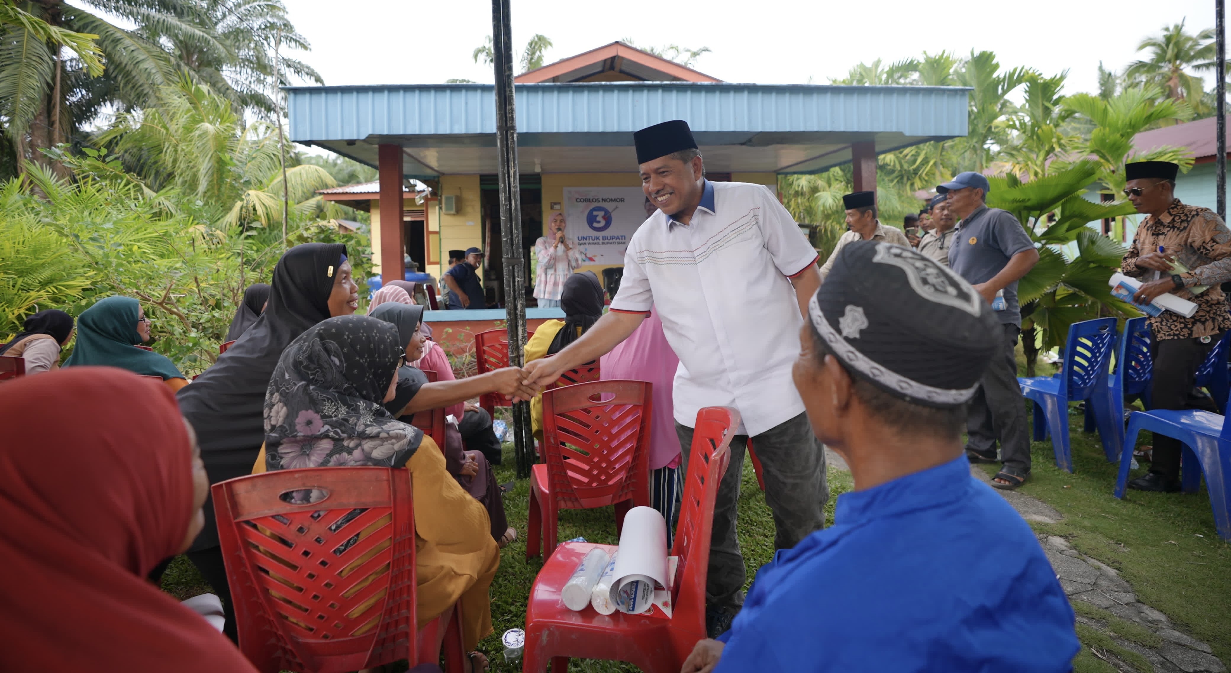 Kampanye Dialogis di Mengkapan, Alfedri Tegaskan Komitmen Lanjutkan Pelayanan Bujang Kampung