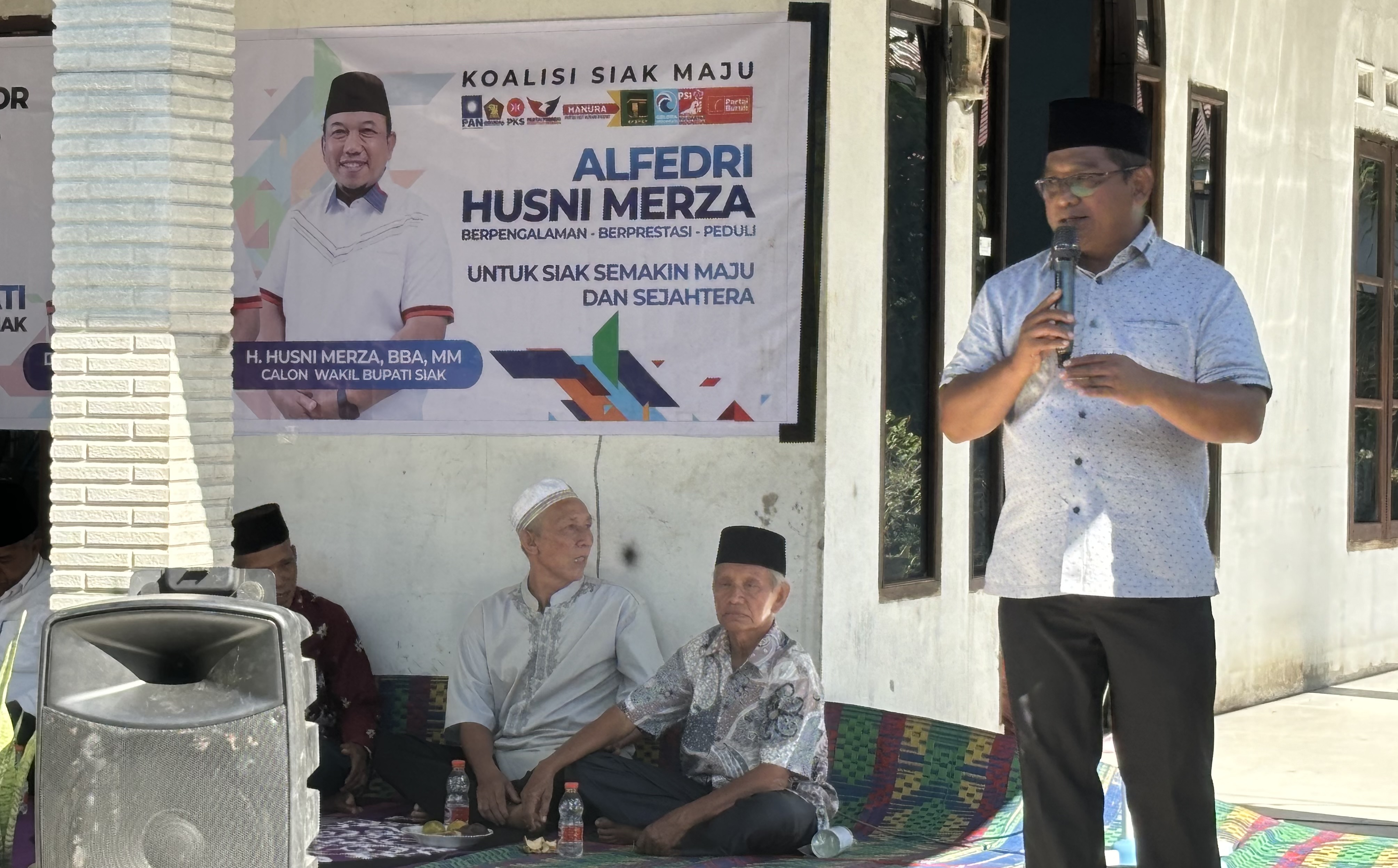 Program Siak Terang Alfedri-Husni Siap Terangi Kampung di Sungai Mandau