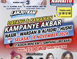 Nasir-Wardan dan Alfedri-Husni Gelar Kampanye Akbar di Kandis, Warga Siak Diundang Meriahkan Acara