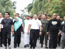 Pilkada Damai di Siak, Olahraga Bersama Satukan Para Paslon