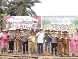Polres Siak Dukung Gotong Royong Penanaman Jagung 1 Juta Hektar di Koto Gasib