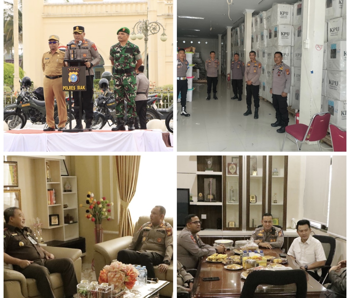 Polres Siak di Garda Terdepan, Pastikan PSU Berjalan Aman dan Lancar