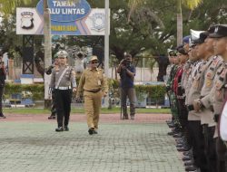 Sekda Siak Arfan Usman Pimpin Apel Operasi Keselamatan Lancang Kuning 2025