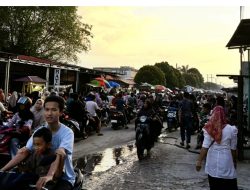 Warga Perawang Serbu Pasar Beduk Jamsostek, Cendol dan Sala Lauk Jadi Incaran