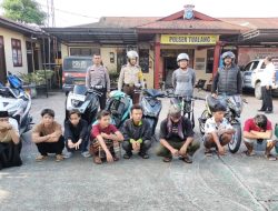 Polsek Tualang Amankan 6 Motor Diduga Balap Liar, Imbau Warga Jaga Ketertiban Selama Ramadan