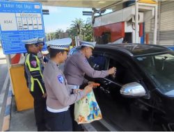 Satlantas Polres Siak Imbau Pengemudi di Tol Permai Patuhi Batas Kecepatan
