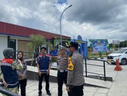 Pastikan Kelancaran Arus Mudik, Kapolres Siak Cek Kesiapan Pos Pelayanan Tol Permai