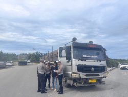 Tekan Laka dan Jalan Rusak, Satlantas Polres Siak Gencarkan Sosialisasi Truck ODOL