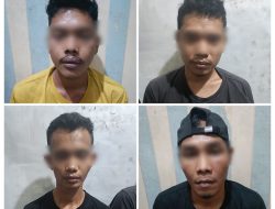 Empat Pria Ditangkap Polres Siak, Terlibat Penipuan Berkedok Jual Beli Madu