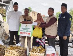 Baznas Riau Bantu Korban Kebakaran di Air Molek, Rp40 Juta Disalurkan untuk Rumah yang Hangus Terbakar