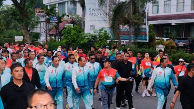 Kapolri Ajak Bangsa Satukan Langkah di Riau Bhayangkara Run 2025