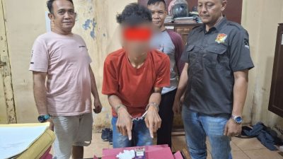 Aksi Bhabinkamtibmas dan Tim Opsnal Polsek Tualang, Seorang Pengedar Narkoba Diringkus
