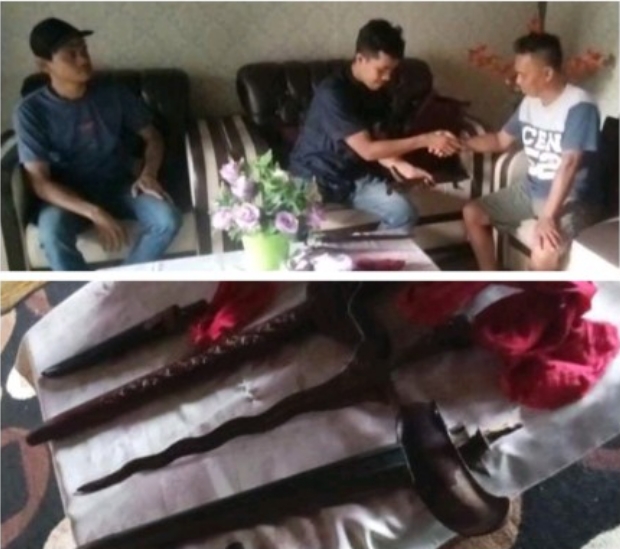 Lima Keris dan Satu Mata Anak Panah Diserahkan ke Istana Sayap Pelalawan, Simbol Amanah Leluhur untuk Generasi Bangsa