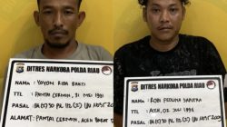 Polda Riau Amankan 2 Kg Sabu di Dumai, Dua Kurir Asal Aceh Diamankan