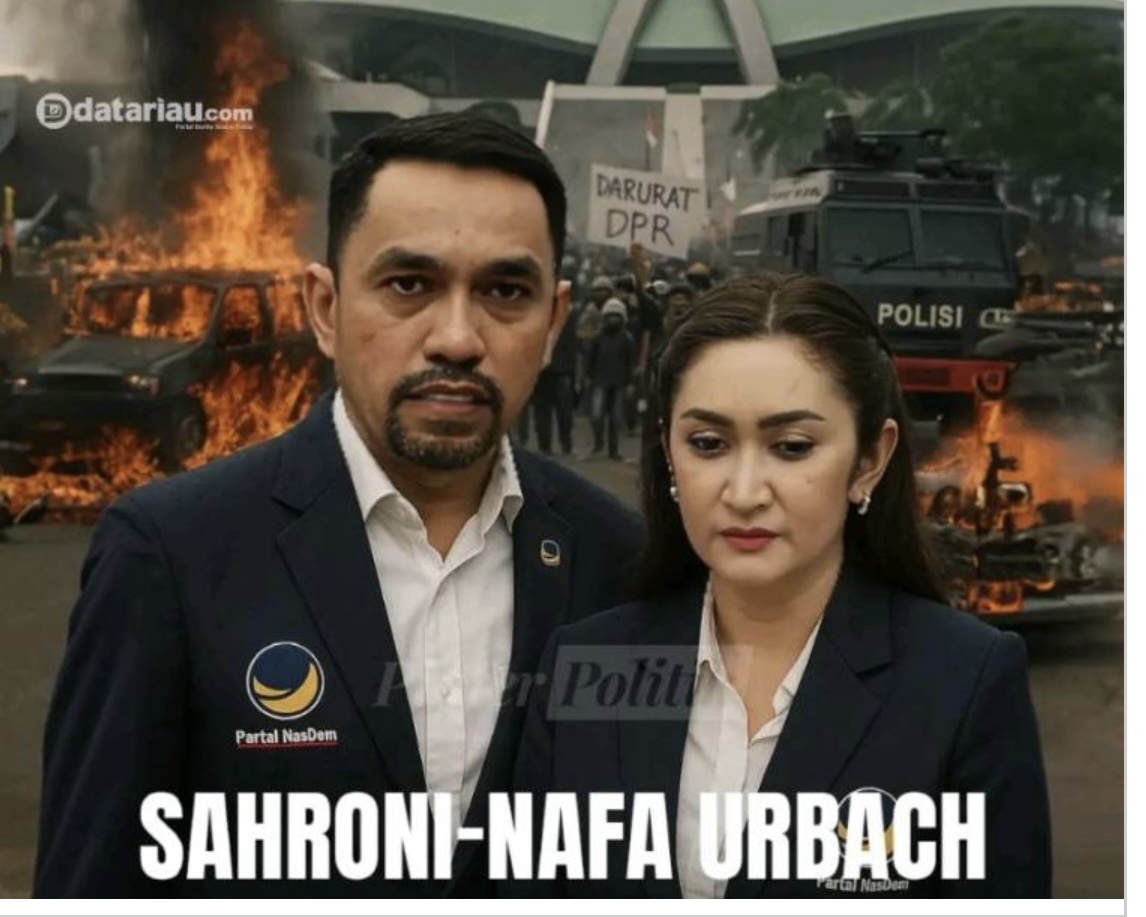 NasDem Nonaktifkan Ahmad Sahroni dan Nafa Urbach sebagai Anggota DPR RI NasDem Nonaktifkan Ahmad Sahroni dan Nafa Urbach sebagai Anggota DPR RI