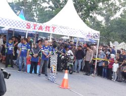 HUT Lalu Lintas ke-70, Ajang Drag Bike di Siak Cara Polisi Cegah Balap Liar