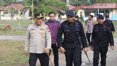 Kapolres Rohil Silaturahmi ke Mako Brimob Batalyon B Pelopor Polda Riau
