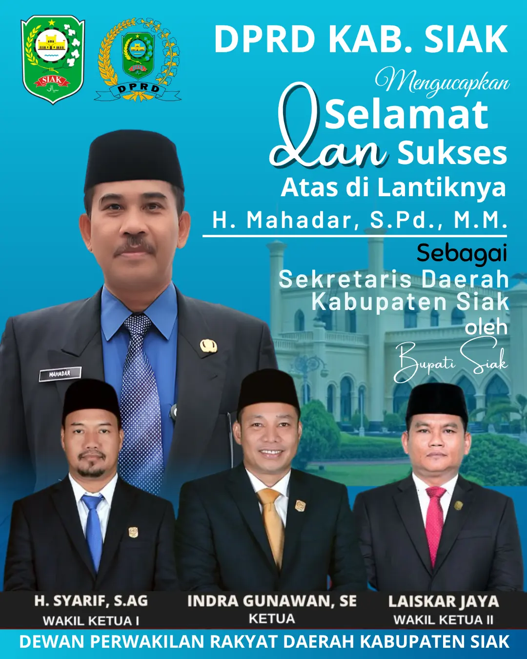 Pelantikan Sekretaris Daerah Kab Siak