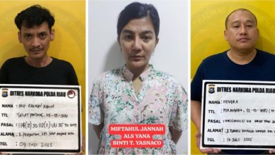 Sindikat Narkoba di Tempat Hiburan D’Poin Terungkap, Polda Riau Amankan Tiga Orang