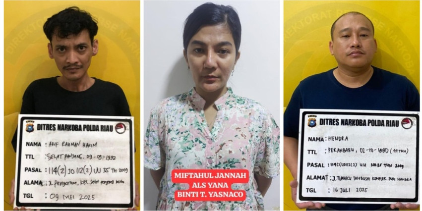 Sindikat Narkoba di Tempat Hiburan D’Poin Terungkap, Polda Riau Amankan Tiga Orang