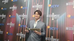 Rizky Billar Sabet Predikat ‘Gorgeous Dad’ di Infotainment Awards 2025, Singgung Mitos Piala Bawa Momongan