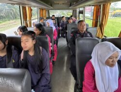 Peduli Dunia Pendidikan, Brimob Polda Riau Hadirkan Bus Sekolah Geratis